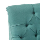 Nicole - French Style Upholstered Loveseat With Tufted Backrest - Teal