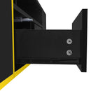 TV Stand For TVs Up To 80", Entertainment Center With 2 Shelves And LED Lights