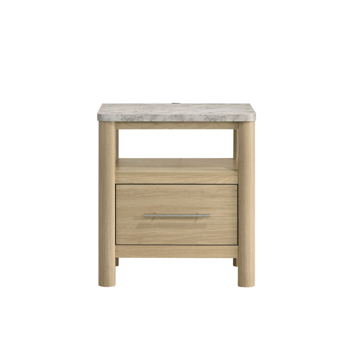 Jonas Nightstand With USB in Natural by Elements International, view 10