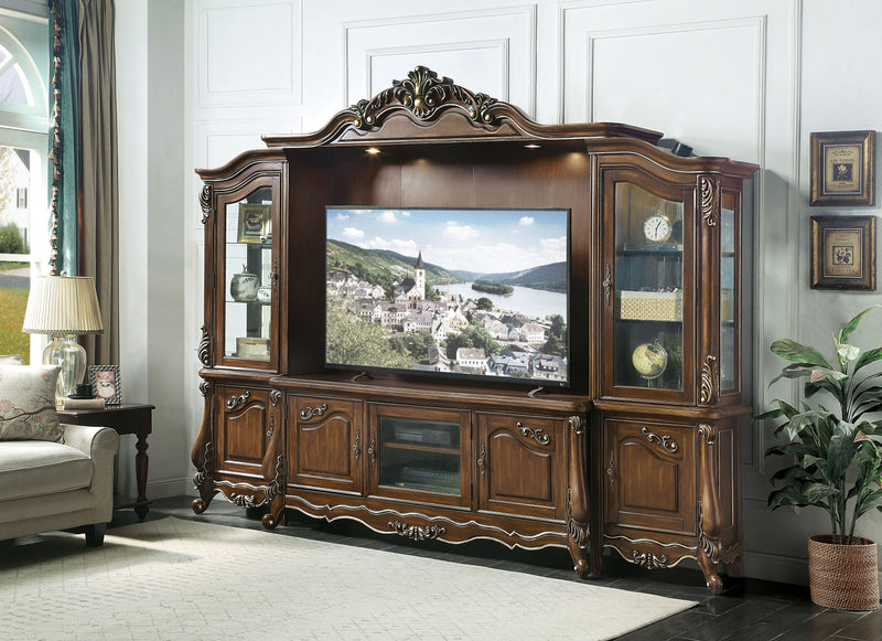 Latisha - Entertainment Center - Antique Oak