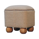 Serenity - Footstool With Ball Feet - Cream