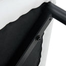 4 Modern Dining Chairs With Stylish Patterned Backrest And Metal Legs