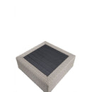 Salena - Patio Table - Beige Fabric & Gray Wicker - Atlantic Fine Furniture Inc