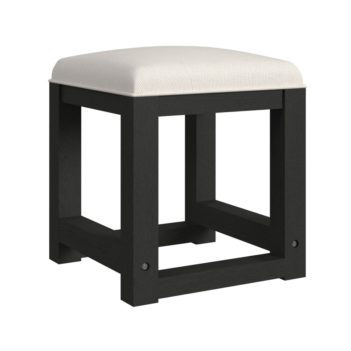 Ridgemont Dressing Stool in Black by Elements International, view 2