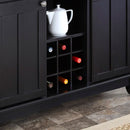 Hampton - Buffet With Hutch - Natural Wood Top