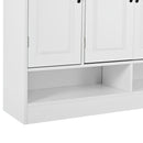 Sleek And Modern Shoe Cabinet With Adjustable Shelves, Space Saving Design