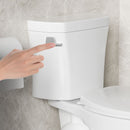 Gloss 2 Piece Toilet With 1.28 Gpf Tornado Flush, Rimless Bowl, Soft Closing Seat - Gloss White