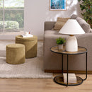Multi Functional Ottoman And Table Set With Drum Stool