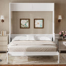 Murphy Bed With Desk, LED Lights & USB Charging Station