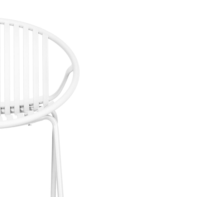Stackable Outdoor Chairs With Breathable Plastic Backrest (Set of 2)