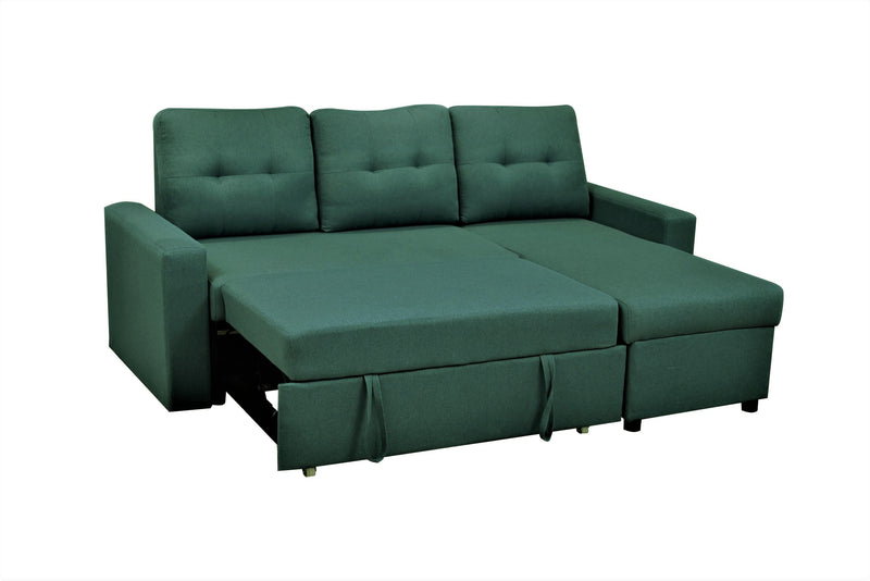 Convertible L Shaped Sectional Sleeper Sofa Bed, Saving Pull Out Couch