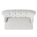 Nicole - French Style Upholstered Loveseat With Tufted Backrest