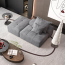 Modern Oversized Modular Sectional Sofa, Sparkling Chenille Fabric Soft Cushions With 2 Pillows