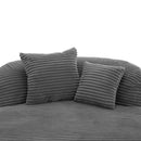 Modern Chaise Lounge Sofa Boneless Couch With Supportive Pillows