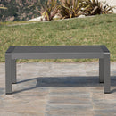 Outdoor Coffee Table Aluminum And Glass