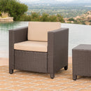 Stylish Outdoor Club Chair With Weather Resistant Cushions