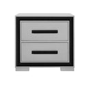 Adelaide - Nightstand With Cooler And Speaker - Grey / Black