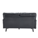 Mid Century Modern Loveseat Sofa With USB Ports, Removable Pillow Cover