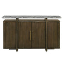 Dillon - Server With Marble Top - Natural / Walnut