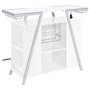 Araceli - Freestanding LED Home Bar Cabinet - White High Gloss - Atlantic Fine Furniture Inc
