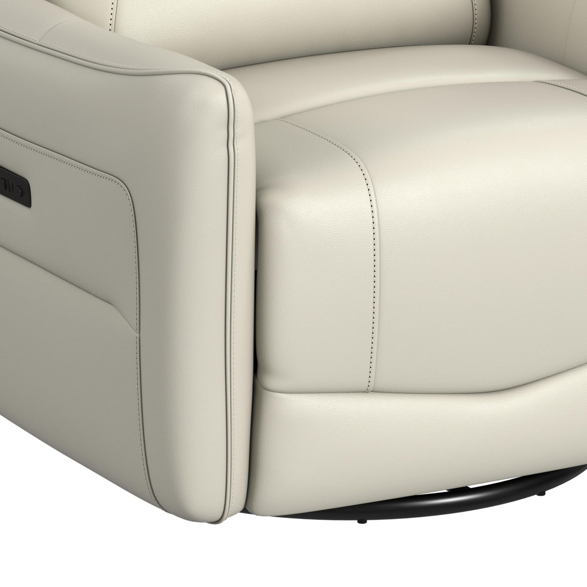 Deco Recliner With Glider And Swivel in Beige by Elements International, view 17