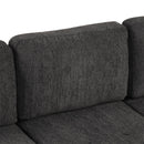 Convertible L Shaped Sofa Couch With Storage, Cup Holders, USB Ports