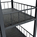 Outdoor Kitchen Island With Storage, Cooking Station, Grill Cart, Foldable Tabletop, And Bottle Opener - Dark Brown