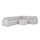 Flex - Sectional with Standard Arm and Storage Ottoman