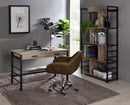 Disho - Desk - Light Weathered Oak & Black Finish - Atlantic Fine Furniture Inc