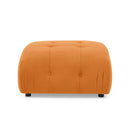 Modular Sectional Sofa, Button Tufted Designed and DIY Combination,L Shaped Couch with Reversible Ottoman, Orange Velvet