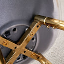 Stylish Upholstered Bar Chairs With Metal Leg