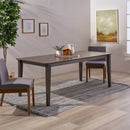 Farmhouse Charm Dining Table With Square Leg