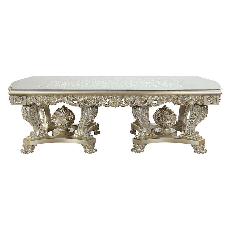 Sorina - Dining Table - Antique Gold Finish - Atlantic Fine Furniture Inc