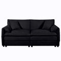 Modern Oversized Chenille Loveseat Sofa With Deep Seat And Diy Combination