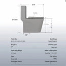 1 Piece Toilet With Tornado Flush, Dual Flush, And ADA Height Comfort Chair