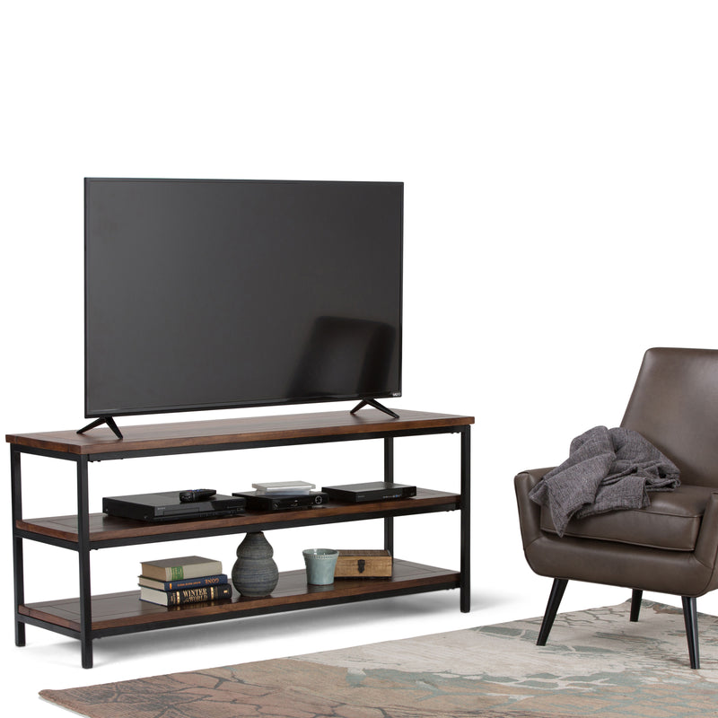 Skyler - TV Media Stand - Dark Cognac Brown