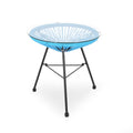 Nusa - Modern Rattan Side Table With Tempered Glass Top