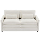 Cozy Upholstered Plush Cushion Loveseat Sofa For Living Room