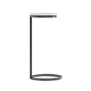 Cerro - Round Accent Table - Antique Bronze / White Marble