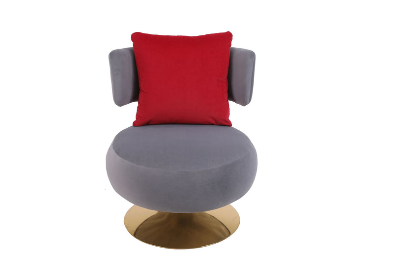 Swivel Accent Chair Armchair, Round Barrel Chair For Living Room Bedroom