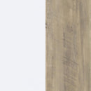 Dalton - 6-Shelf Bookcase - White And Distressed Pine