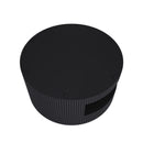 Round Coffee Table With Storage, Vertical Stripe Design