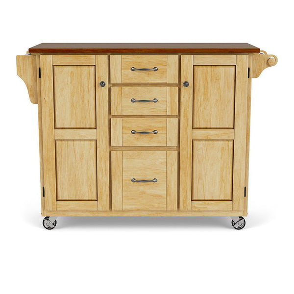 Create-A-Cart - Kitchen Cart With Wood Top