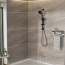 Multi Function Dual Shower Head System With 4.7" Rain Showerhead, 8 Function Hand Shower, Adjustable Slide Bar