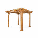 Brady - 10 X 10 Ft. Square Pergola - Teak