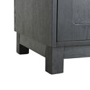 Mid Century Modern Style Tall Display Cabinet With Glass Doors For Collectibles - Black