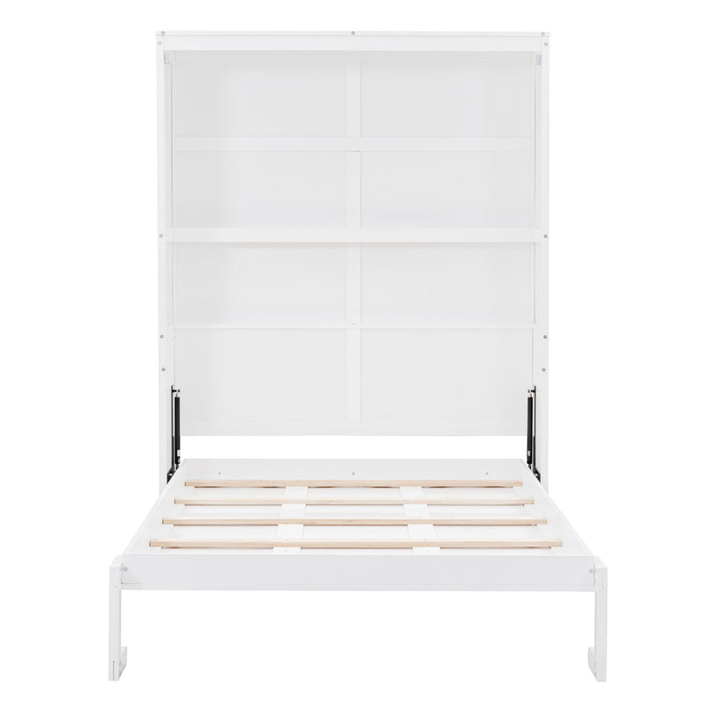 Murphy Wall Bed With Shelves, Space Saving