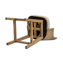 Bahama - Cane High Back Swivel Counter Stool With Recessed Arms Textured Weave - Taupe Beige