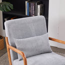 Accent Arm Chair With Pillow Upholstered