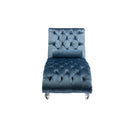 Velvet Chaise Lounge Indoor, Button Tufted Upholstered Chaise Lounge Chair With Pillow